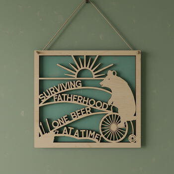 Funny Fatherhood Quote Plaque Thoughtful Gift For Dad, 3 of 3