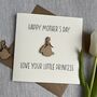 Little Princess Happy Mother's Day Card, thumbnail 1 of 2