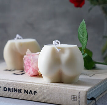 Extra Large Booty Bum Bottom Soy Wax Candle, 4 of 5