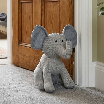 Luxury Elephant Padded Doorstop, 2 of 5