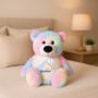 Personalised Blue Baby Rainbow Large Bear, thumbnail 5 of 11