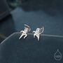 Sterling Silver Mismatched Ninja Stud Earrings, thumbnail 1 of 12