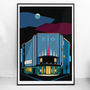 Art Deco London The Rio Cinema Illustrated Poster, thumbnail 1 of 3