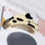 Dog Shape Claw Hair Clip In Cream And Black, thumbnail 3 of 3