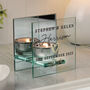 Personalised Wedding Mirrored Tealight Holder, thumbnail 3 of 3