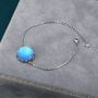 Sterling Silver Aurora Glass Crystal Bracelet, thumbnail 3 of 12