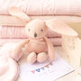 Toffee Moon Pale Pink Baby Blanket With Hat And Mittens, thumbnail 9 of 12