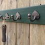 Hand Crafted Gardeners Wooden Hook Rack, thumbnail 1 of 5