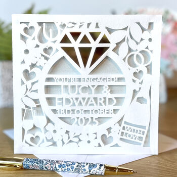 Personalised Engagement Card, 2 of 3