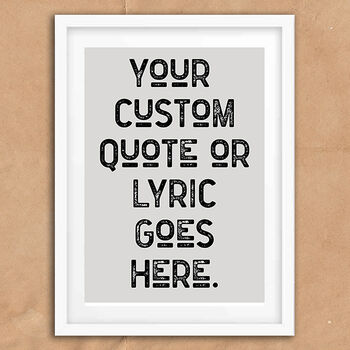 Custom Vintage Style Quote Print, 4 of 4