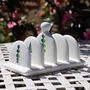 Topiary Hand Decorated Porcelain Toast Rack, thumbnail 3 of 5