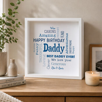 Personalised 40th Birthday Word Art Print, 2 of 7