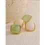 Monaco D’or Gold Rose Pink Ombré Resin Emerald Earrings, thumbnail 3 of 5