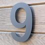 Modern Grey House Numbers 200mm Acrylic Floating, thumbnail 12 of 12