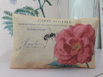 French Postcard Pillows Filled With Rose Petals, 6 of 9