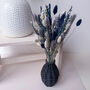 Navy Blue Dried Flower Arrangement With Lavender, thumbnail 7 of 9