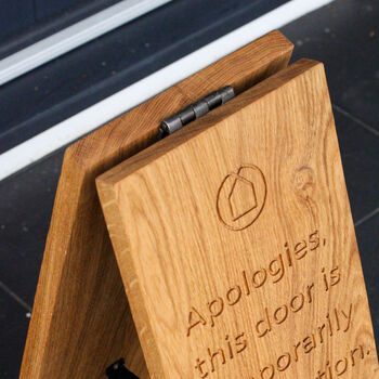 Personalised Solid Oak A Board |Perfect For Hotels Or Shops, 10 of 12