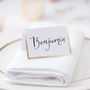 Gold Foiled Border Name Place Cards, thumbnail 1 of 3