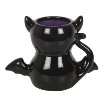 Cute And Creepy Bat Cat Mug, 2 of 4