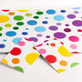 Rainbow Spots Wrapping Paper, thumbnail 2 of 3