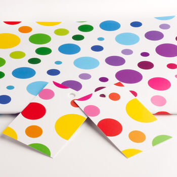 Rainbow Spots Wrapping Paper, 2 of 3