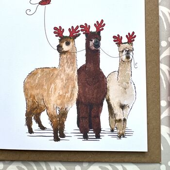 Alpaca Christmas Card, 3 of 3