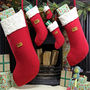 Set Of Five Christmas Stockings, thumbnail 2 of 12