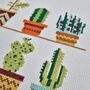 Cactus Cross Stitch Kit, thumbnail 3 of 8