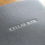 Personalised Luxury Buckram Wine Cellar Book, thumbnail 5 of 11