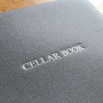 Personalised Luxury Buckram Wine Cellar Book, 5 of 11
