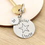 Uncle Gift Personalised Pewter Keyring, thumbnail 2 of 5
