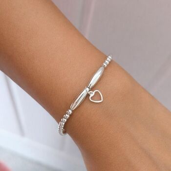 Personalised Thank You Teacher Silver Bracelet Gift, 5 of 7
