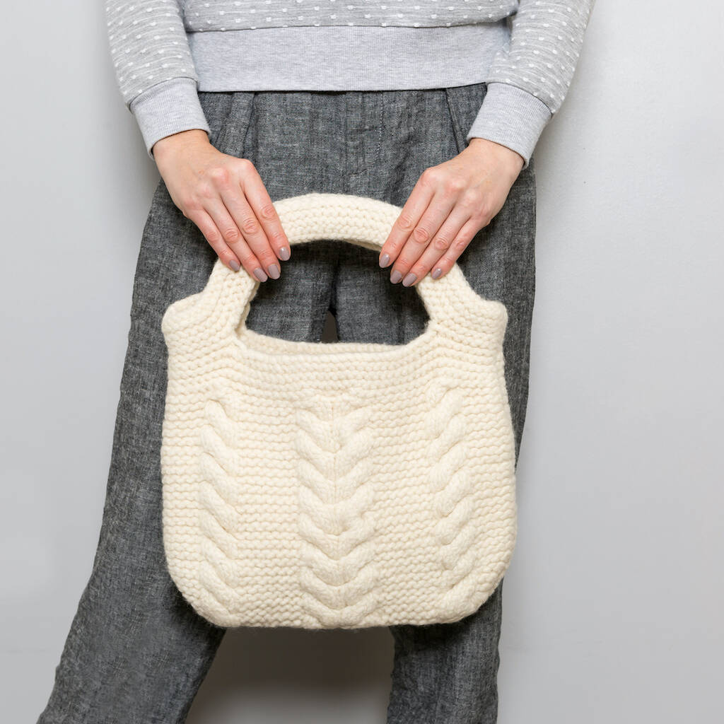 Cable Bag Knitting Kit, 1 of 8
