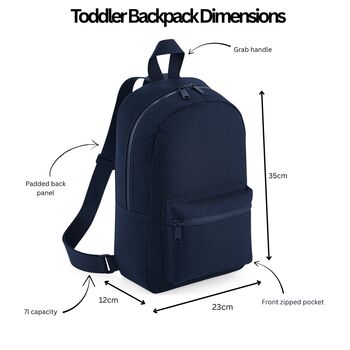 Personalised Toddler Patch Backpack, 2 of 7