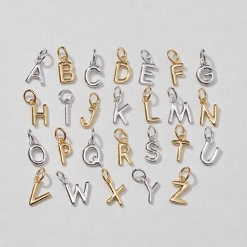 Little Letter Bracelet Silver Or 18ct Gold Plated Vermeil, 4 of 5