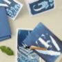 Cyanotype Letter Greetings Card, thumbnail 2 of 3