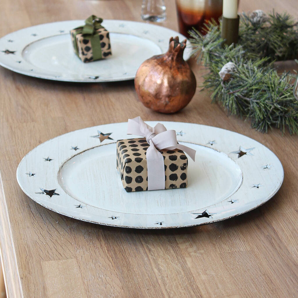 white star charger placemat set of four by marquis & dawe