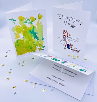 Personalised Greetings Card With Child's Drawing, 3 of 7