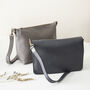 Fair Trade Classic Leather Shoulder Cross Body Handbag, thumbnail 8 of 11