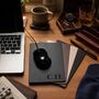 Personalised Home Office Mini Premium Bonded Leather Mouse Mat Father's Day Gift For Him, thumbnail 1 of 8