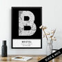 Bristol City Map Wall Art Print, thumbnail 3 of 9