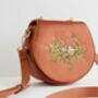 Sleepy Fawn Embroidered Satin Saddle Bag, thumbnail 2 of 8