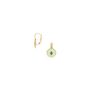 Simple French Hooks Green Earrings, thumbnail 2 of 3