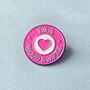 I'm A Proud Swiftie Round Enamel Pin Badge, thumbnail 1 of 3