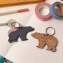 Blue Bear Wooden Keyring And Father's Day Card, thumbnail 7 of 9
