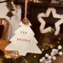 Personalised Gold Tree Bauble Decoration, thumbnail 2 of 3