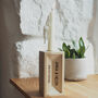 Personalised Wooden Brick Candle Holder, thumbnail 1 of 4