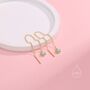 Tiny Green Opal Coin Ear Threader Earrings, thumbnail 2 of 10