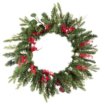 Large Winter Meadow Berry Wreath, 2 of 3