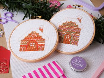 Gingerbread House Cross Stitch Kit, 3 of 4